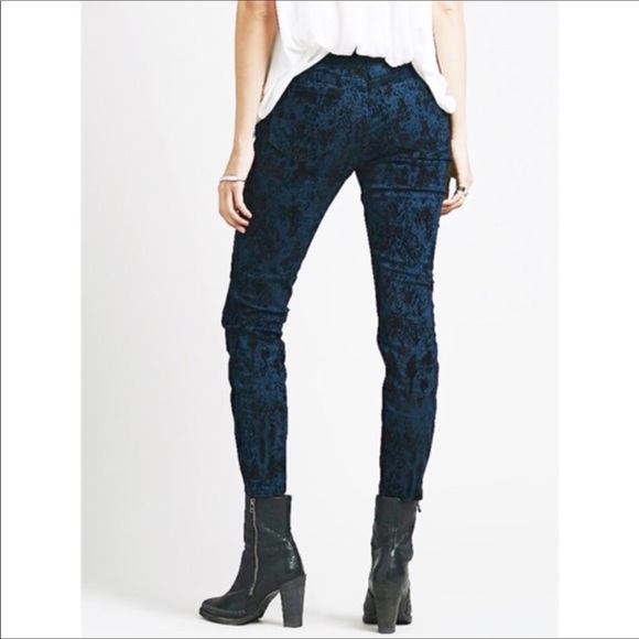 Free People Denim - Free people skinny printed jeans